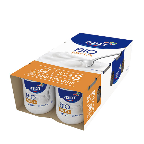 דנונה BIO שמיניית יוגורט 1.7% שומן 150 גר׳