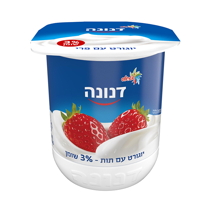 יוגורט עם תות 3% שומן