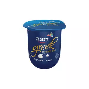 דנונה יוגורט בסגנון יווני 6.5% שומן 130 גרם