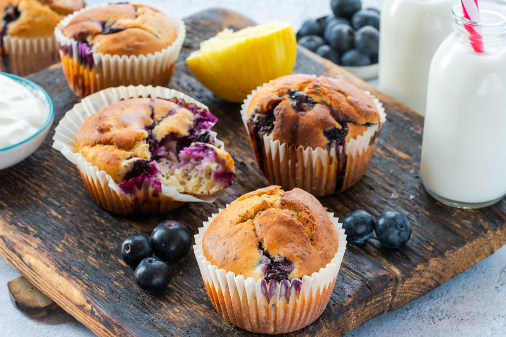 מאפינס אוכמניות יוגורט