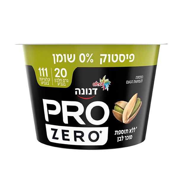 דנונה PRO יוגורט בטעם פיסטוק ללא סוכר 20 גר׳ חלבון 0% שומן