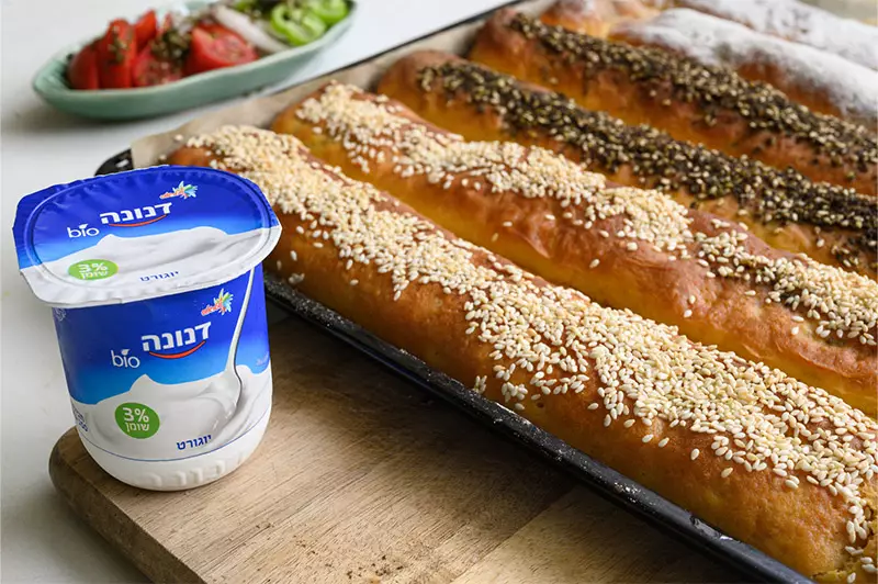 מאפה יוגורט ממולא בבטטה