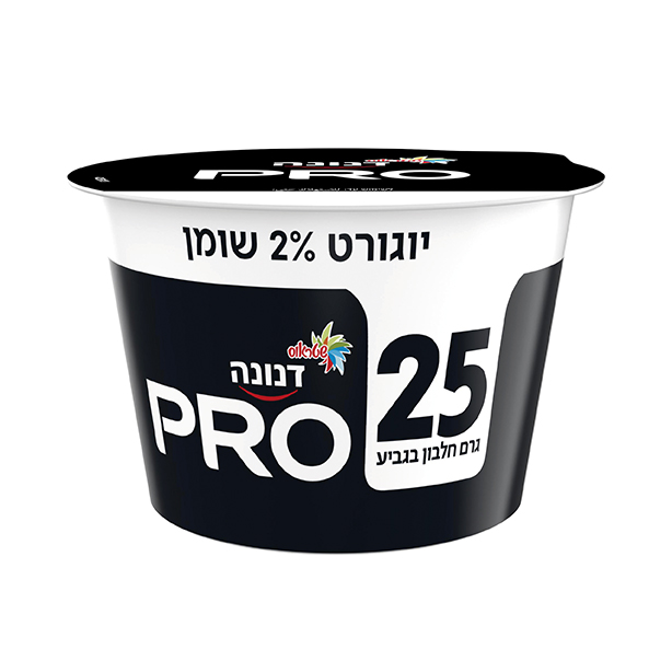 דנונה PRO יוגורט ללא סוכר 25 גר׳ חלבון 2% שומן